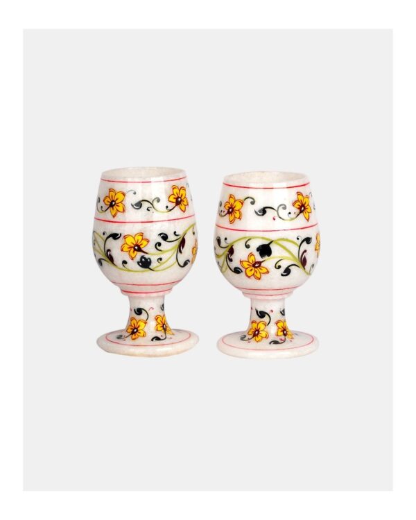 Marble Goblet- Set of 2 - Image 4