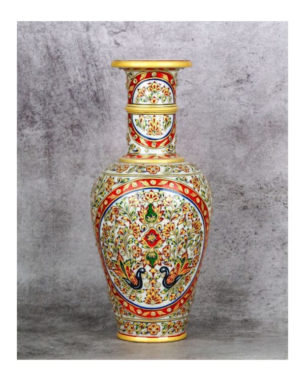 Handcrafted Marble Flower Vase - Image 5