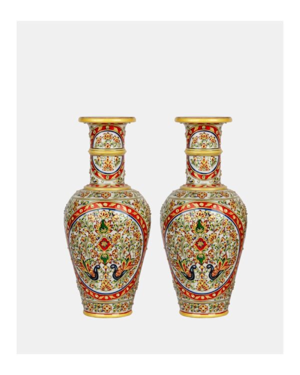 Handcrafted Marble Flower Vase - Image 4